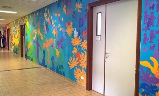 VOGHERA 19/10/2018: Brera entra in Ospedale. Inaugurato il murales creato con i pazienti della Pediatria