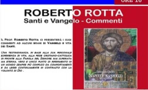 VOGHERA 12/11/2018: “Santi e Vangelo”. Venerdì incontro al convento dei Frati con Roberto Rotta