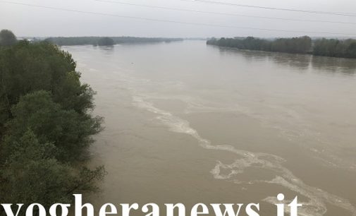 BRESSANA 02/11/2018: Il Po cresce ancora. Superata la prima soglia di attenzione. Ecco come era a Bressana alle 9 (VIDEO). A Voghera chiuso il ponticello pedonale sullo Staffora