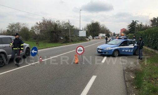 VOGHERA 20/11/2018: Via Tortona chiusa per posto di blocco della polizia