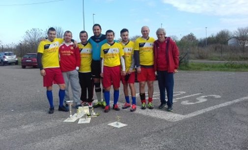 VOGHERA 20/11/2018: La squadra romena vince il torneo di calcio senza barriere