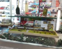 VOGHERA 05/12/2018: Il diorama ferroviario di Diani esposto in via Emilia