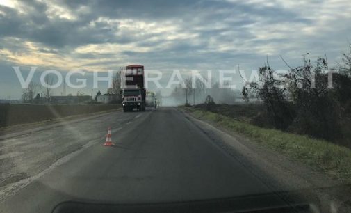 VOGHERA 12/12/2018: Strade. Oggi asfaltatura d’urgenza di un tratto della Tangenziale Nord cittadina. Attenzione al senso unico alternato