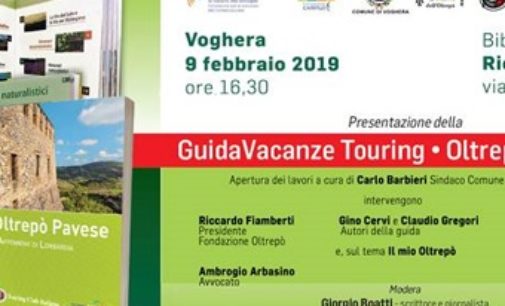 VOGHERA 06/02/2019: Nata la prima guida del Touring Club dedica all’Oltrepò Pavese. Sabato in Biblioteca