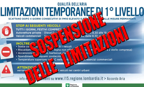 PAVIA 21/02/2019: La Qualità dell’aria migliora. Sospese le limitazioni di “livello 1” alla circolazione