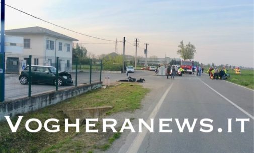 VOGHERA 18/04/2019: Scontro su strada per Retorbido. 5 i feriti. Per uno interviene anche l’elisoccorso