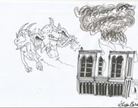 VOGHERA 17/04/2019: Incendio a Notre-Dame de Paris. La vignetta di un Lettore