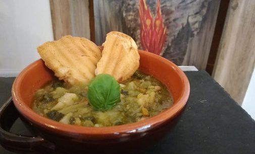 VOGHERA 09/04/2019: Al bar Trai2 il “piatto del giorno” è il “Minestrone alla ligure”. Ma non scordate il panino futurista Mafarka!