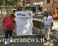 VOGHERA 23/07/2019: Cantiere in via Kennedy. Si estende la rete del Teleriscaldamento