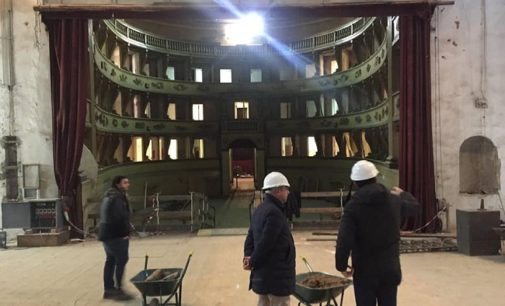 VOGHERA 01/10/2019: Teatro Sociale. Oggi la visita guidata al cantiere per i cittadini. La fine dei lavori slitta all’ottobre del 2020