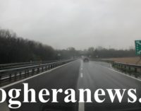 PAVIA VOGHERA 11/12/2019: Sempre meno “asfalto drenante” sulle strade pavesi. Succede anche sulla Tangenziale di Pavia. Stesso fenomeno pure sulla A7