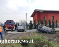 VOGHERA 24/01/2020: Auto esce di strada e si ribalta. Ferita una donna. Moltissimi altri incidenti in giornata