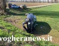 MONTEBELLO 20/02/2020: Scontro sulla Bressana-Salice. Auto finisce nel campo. Due donne al pronto soccorso