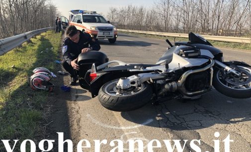 VOGHERA 14/02/2020: Scontro auto-moto sulla tangenziale nord. Feriti i due centauri. La polizia locale cerca testimoni