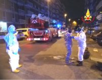 SANNAZZARO 12/03/2020: Misure anti virus per i vigili del fuoco durante un soccorso