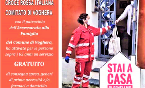 VOGHERA 12/03/2020:Coronavirus. Chiama l’800200988 e farmaci e spesa te li portano a casa la Croce Rossa. Per gli over 65enne. Firmato oggi l’accordo con il Comune