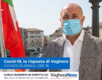 VOGHERA 23/04/2020: La città di Voghera al tempo del Coronavirus. Intervista in diretta streaming con il sindaco Carlo Barbieri. Oggi alle ore 18 sulla nostra pagina Facebook