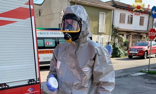 GIUSSAGO 20/05/2020: 80enne a terra in casa per 24 ore. Salvata dai pompieri in assetto anti Covid