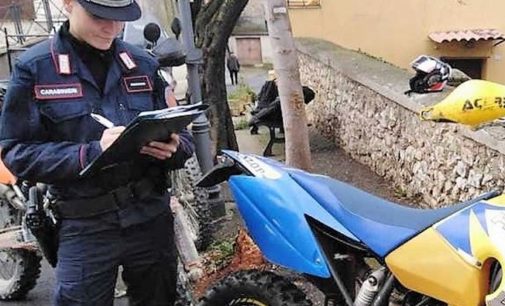 OLTREPO PAVESE 20/07/2020: Moto nei boschi. I carabinieri sanzionano 30 centauri che transitavano su sentieri che sono vietati ai mezzi motorizzati