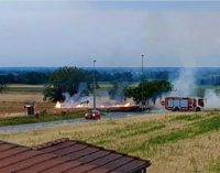 CODEVILLA VOGHERA 02/07/2020: Incendi di campo. Si moltiplicano i casi. Appello alla prudenza 