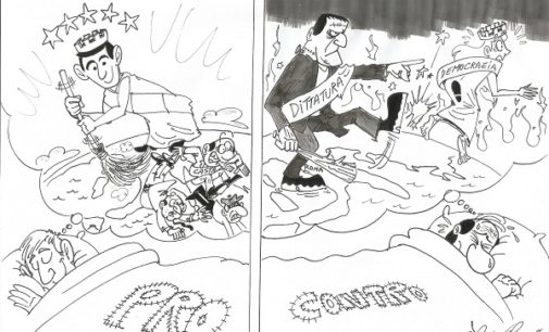 PAVIA VOGHERA 18/09/2020: Il referendum costituzionale visto dal vignettista Luca Cavallaro