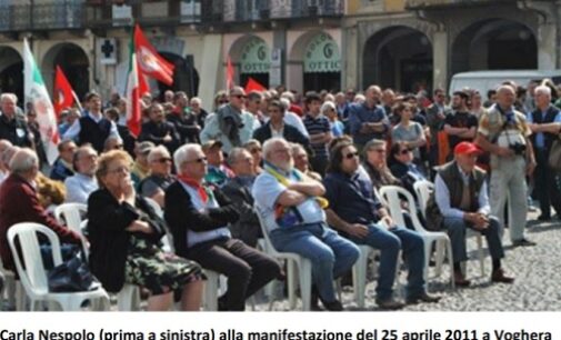 VOGHERA 08/10/2020: Addio a Carla Nespolo. Il cordoglio dell’Anpi iriense per la scomparsa della presidente nazionale