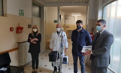 VARZI 11/02/2021: I membri della Sov donano all’ospedale uno strumento per il sostegno respiratorio