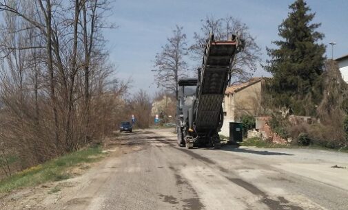 CODEVILLA PONTE NIZZA 25/03/2021: GreenWay. Nuove luci e asfalto sulla pista ciclopedonale