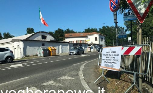 VOGHERA 07/07/2021: Ponte Rosso chiuso. Introdotto l’obbligo di svolta a destra in strada Grippina. Per le code in via Amendola il Comune suggerisce la Tangenziale