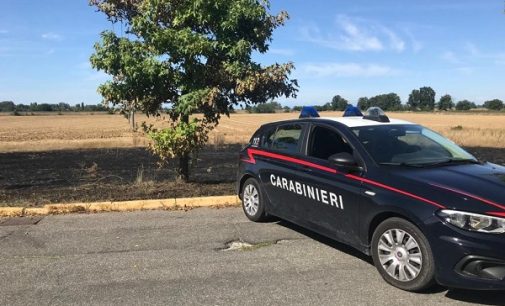 MONTEBELLO 19/08/2021: Incendio in un campo. I Carabinieri denunciano una donna di Voghera