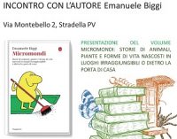 STRADELLA 15/10/2021: “Micromondi”. Stasera al Museo naturalistico la presentazione del nuovo libro di Emanuele Biggi