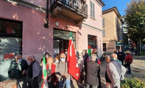 VOGHERA 11/10/2021: Sede della Cgil presidiata per protesta contro l’aggressione a Roma di Forza Nuova