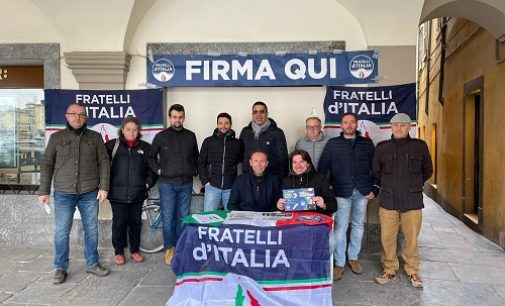 VOGHERA 13/03/2022: Presidente eletto dagli italiani. Fratelli D’Italia raccoglie le firme