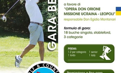 VOGHERA SALICE TERME 30/03/2022: Sabato il torneo di Golf pro Ucraina in ricordo di Stefano Sacchi