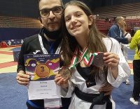 VOGHERA 02/03/2022: Sport. Due medaglie alla vogherese Matilde Ramat ai campionati di Taekwondo