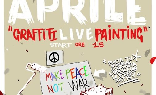 VOGHERA 22/04/2022: 25 Aprile. In piazza Duomo tre giorni di “Graffiti Live Painting” sul tema della Pace