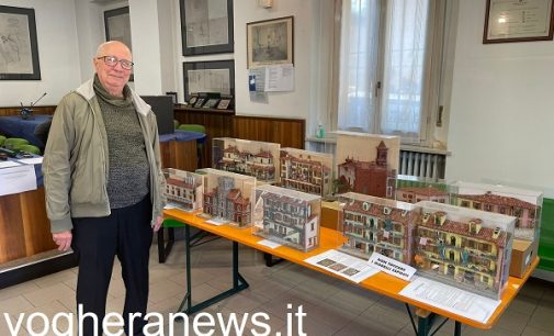 SIZIANO 10/05/2022: Modellismo. Domenica scorsa la mostra in sala consiliare. C’era anche un vogherese. Un esperto di diorami ora riprodurrà il Broletto