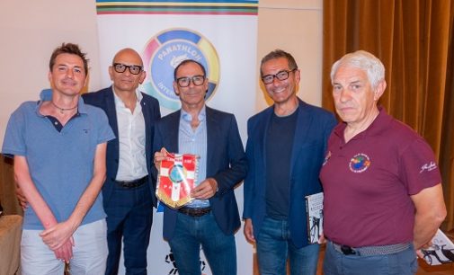 PAVIA 06/06/2022: Broletto gremito per l’intervista a Davide Cassani organizzata dal Panathlon club Pavia