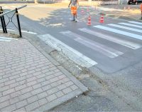 VOGHERA 04/06/2022: Segnaletica orizzontale. Iniziati i cantieri sulle strade vogheresi