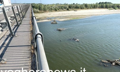 PAVIA 13/07/2022: Fiume Po. L’AiPo sconsiglia la navigazione a motore in un tratto pavese