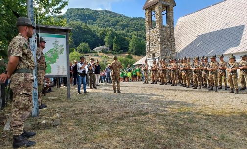 VARZI 21/07/2022: Per i 150 anni del corpo gli Alpini del Battaglione L’Aquila scalano le cime Oltrepadane. Cerimonia ieri sul monte Chiappo