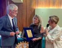MANOSQUE 28/09/2022: Il Rotary premia con la targa Jean Giono Jean-Yves Laurichesse