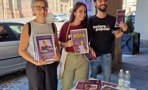 VOGHERA 16/09/2022: Elezioni. I candidati di Unione Popolare oggi si sono presentati alla città