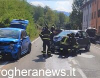 GODIASCO 04/09/2022: Incidente sulla provinciale per il Penice. Tre le auto coinvolte. Traffico deviato in Salice