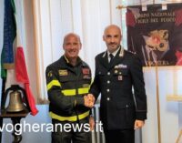 VOGHERA 07/10/2022: Carabinieri. Il nuovo comandante incontra i Vigili del Fuoco