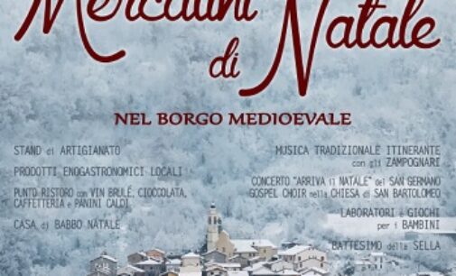 BAGNARIA 29/11/2022: Giovedì 8 dicembre nel borgo medievale la 7° edizione dei Mercatini il Natale