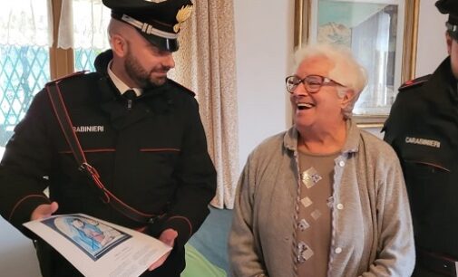 SANTA MARIA DELLA VERSA 23/11/2022: Pensionata sola in casa chiede ai Carabinieri di andarla a trovare. Desiderio esaudito