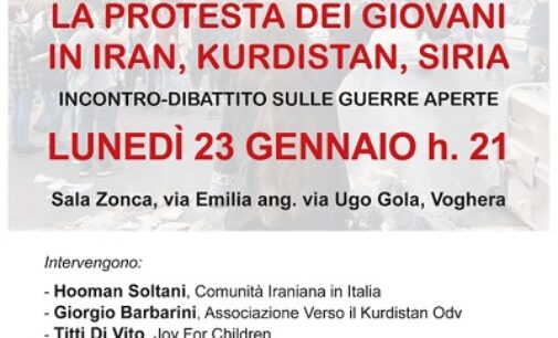 VOGHERA 23/01/2023: Repressione in Iran. Alle 21 in sala Zonca incontro-dibattito di Alleanza Civica