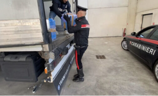 OLTREPO 17/03/2023: 1250 kg di hashish in autoarticolato tra cipolle e patate. Carabinieri arrestano tre uomini di Voghera Montebello e Tarragona