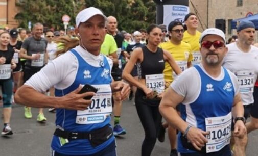 VOGHERA 11/05/2023: Atletica. Rildo Guimaraes e Roberto Bassini dell’Iriense alla “mezza” di Piacenza